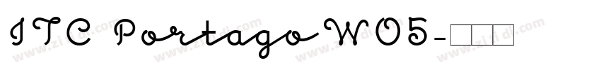 ITC Portago W05字体转换